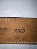 New Brown Genuine Leather Tex Tan Tooled 30” Belt #1638B JJ-160
