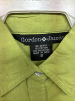 New Women’s Gordon James Green Short Sleeve Button Up Small LL-19