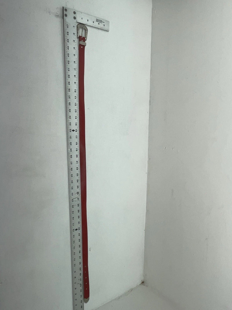 New Red Genuine Leather 40” Belt Z-84
