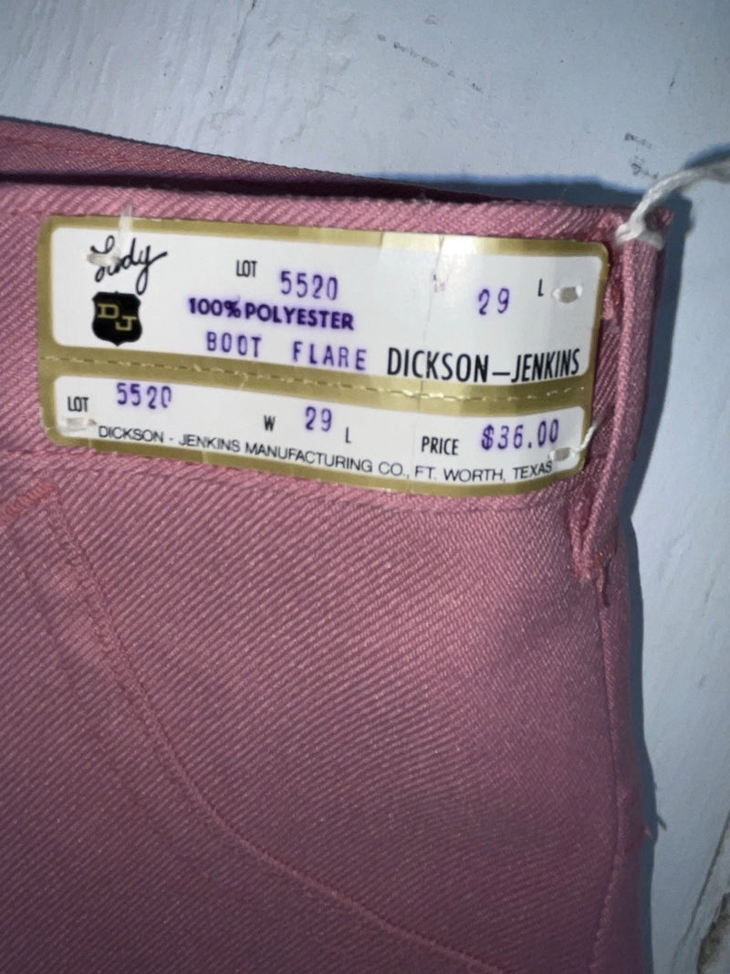 New Vintage Pink Dickson Jenkins Polyester Pants #5520 XX-17