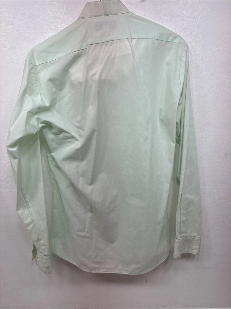 New Wayne Scott Green Long Sleeve Button Up English Shirt Small LL-69
