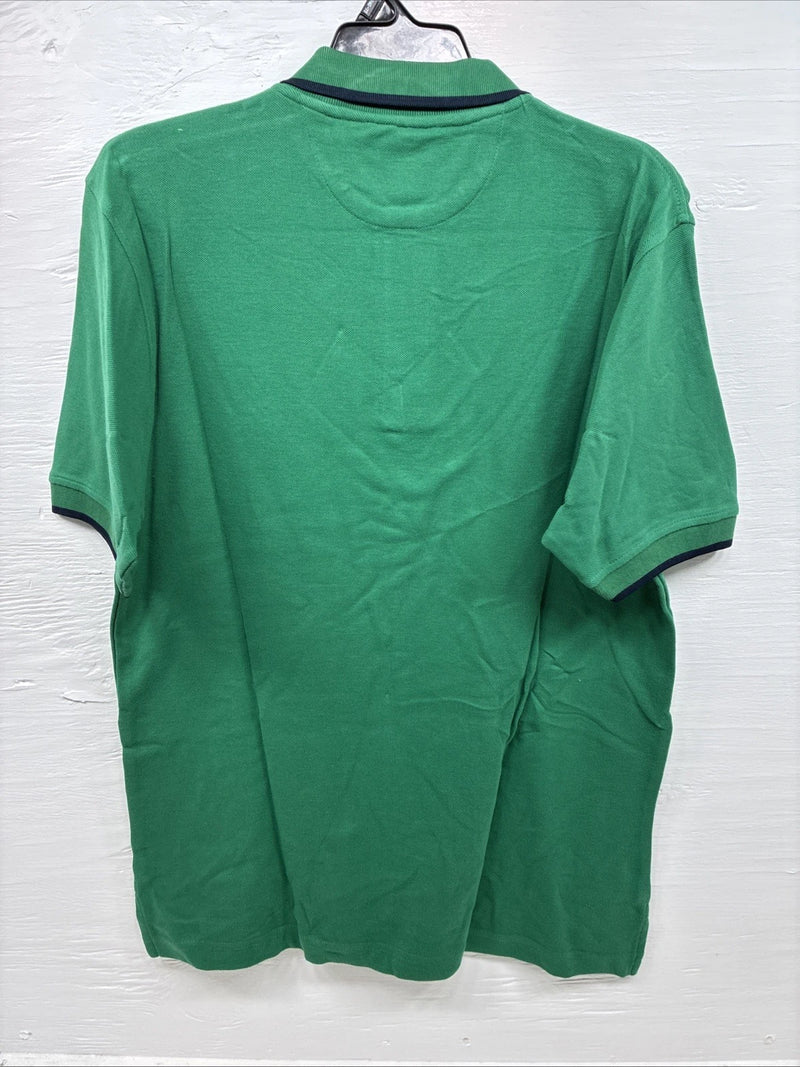New Men’s Wrangler Green Short Sleeve Polo Shirt Medium K-64