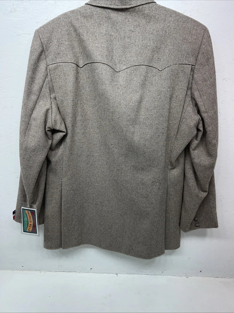 New Men’s Pioneer Wear Tan Suit Jacket 44L #12562 AA-609