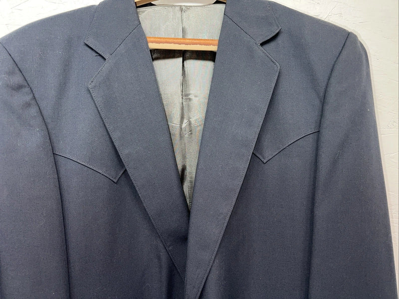 New Men’s Circle S Blue Suit Jacket 40R #25832 V-601