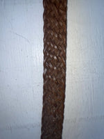 New Brown Genuine Leather Braided 26” Belt JJ-111