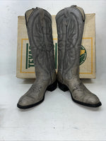 New Women’s Grey Texas Brand Cowboy Boots. 4602 6 M. 19-23