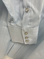 New Men’s Panhandle Slim Blue Stripe Long Sleeve Pearl Snap 2XL H-59