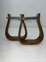 New Metal Bound Wood Stirrups #57-1334 FF-14
