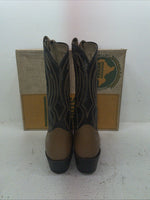 New Men’s Brown Texas Brand Cowboy Boots. 6544 10.5 10 1/2 D. 7-61