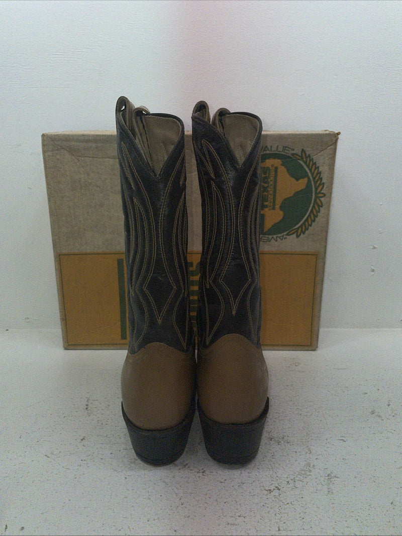 New Men’s Brown Texas Brand Cowboy Boots. 6544 10.5 10 1/2 D. 7-61
