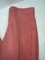 New Vintage Red Polka Dot Panhandle Slim Polyester Pants #8022 XX-59