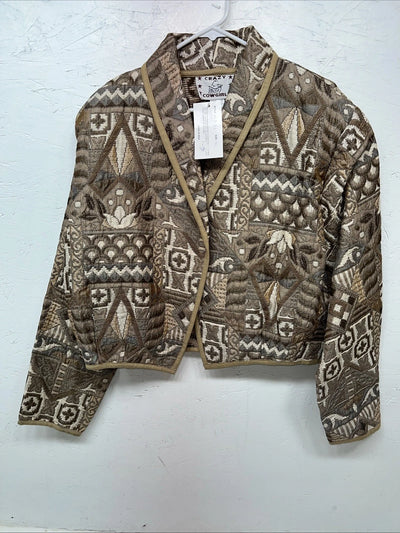 New Women’s Brown Crazy Cowgirl Pullover Jacket #CCJ-21 XL UU-3