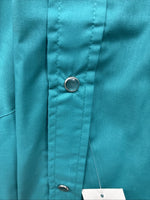 New Men’s ELY Cattleman Teal Short Sleeve Pearl Snap 16.5 Large M-42
