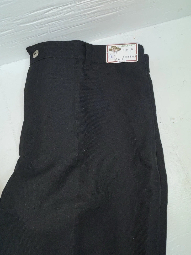 New Vintage Black Mesquite Polyester Pants #5511 ZZ-8