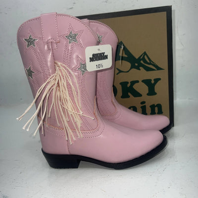 New Children’s Pink Smoky Mountain Cowboy Boots. 1058JC 10.5 10 1/2. 24-56