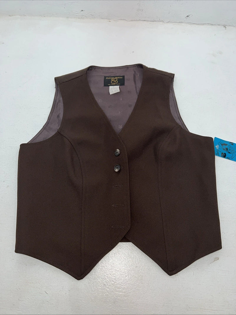 New Women’s Brown Dickson-Jenkins Vest 8/30 #7053 WW-22