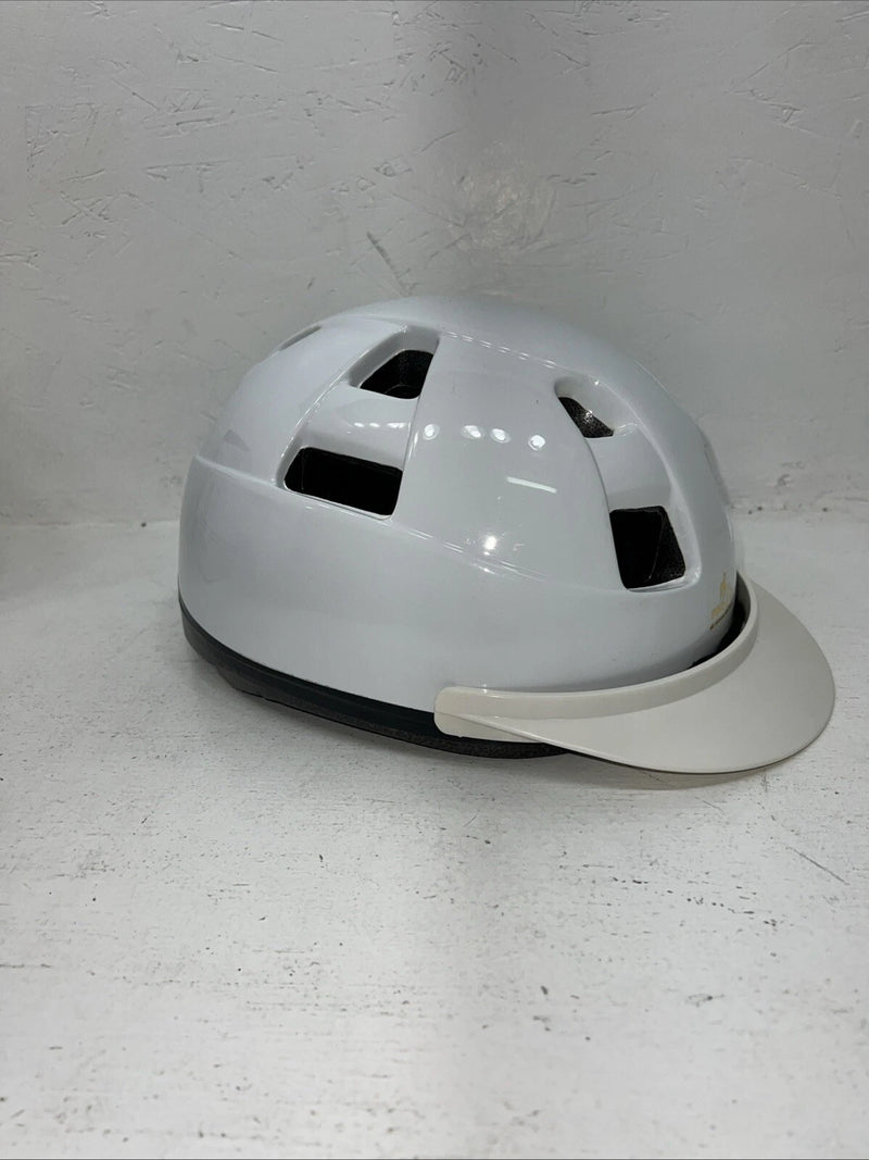 New Women’s White Pro Lite English Riding Helmet. 1056 Large. 12-84