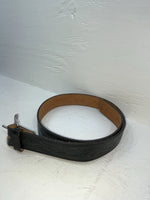 New Black Genuine Leather Chambers Tooled 34” Belt #WS658 JJ-43