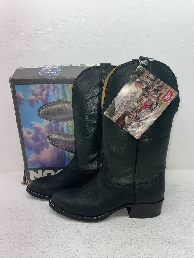 New Men’s Black Nocona Cowboy Boots. 6201 8 E. 1-101
