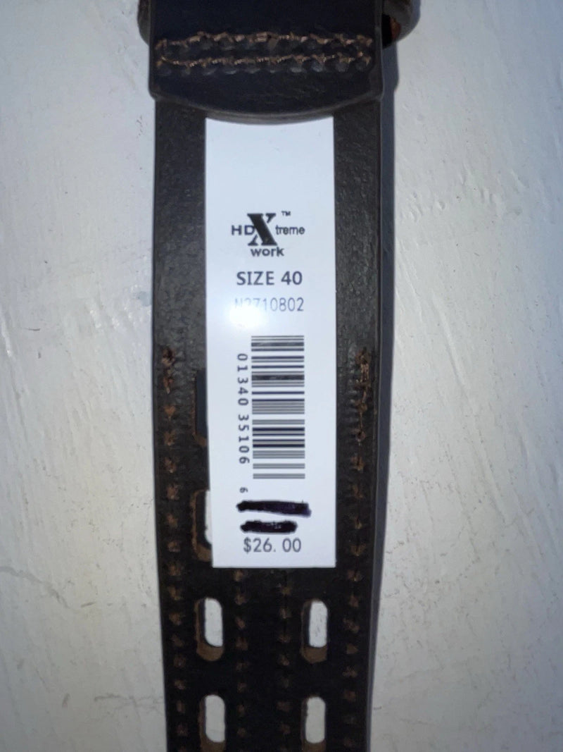 New Black Genuine Leather HD Xtreme 40” Belt #N2710802 JJ-77