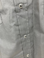 New Men’s ELY Cattleman Black Short Sleeve Pearl Snap 17 XL CC-8