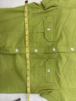 New Women’s Gordon James Green Short Sleeve Button Up Small LL-19