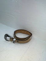New Brown Genuine Leather Nocona Animal Pendent 32” Belt #606 JJ-16