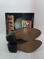 New Men’s Brown Texas Brand Cowboy Boots. 5041 10.5 10 1/2 D. 8-35