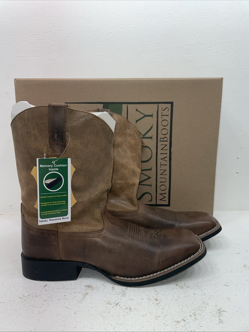 New Men’s Brown Smoky Mountain Cowboy Boots. 4921 11 E E. 8-86