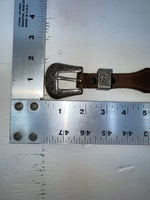 New Brown Genuine Leather Tooled 28” Belt #5020 NN-27