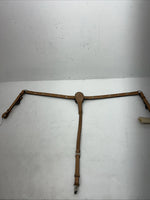 New Leather Circle Y Breast Collar With Bronze Metal Plates. #4287,1009 S-42