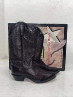 New Women’s Cherry Black Texas Brand Cowboy Boots. 4003 7 M. 18-107