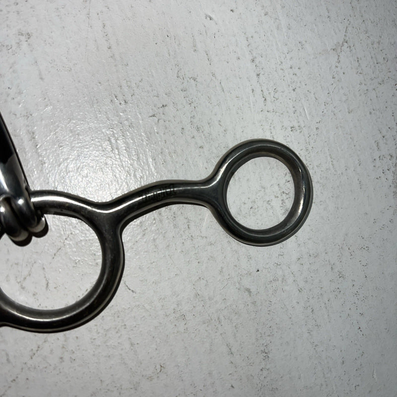 New Tough 1 5” Sweet Iron Junior Cow horse Snaffle Bit Copper Strips. #25094 U-3