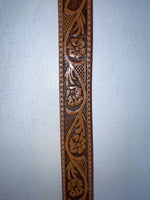 New Brown Genuine Leather Western Express Tooled 28” Belt Z-57