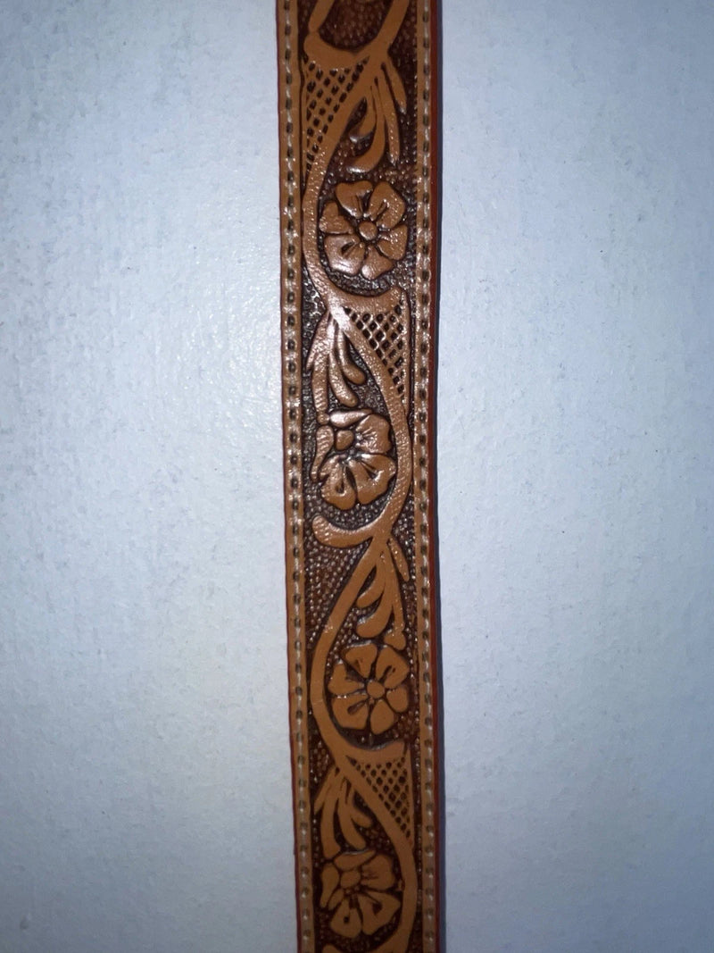 New Brown Genuine Leather Western Express Tooled 28” Belt Z-57