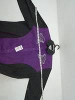 New Women’s Black Purple Ely Long Sleeve Button Up Shirt M #14119 3B-48