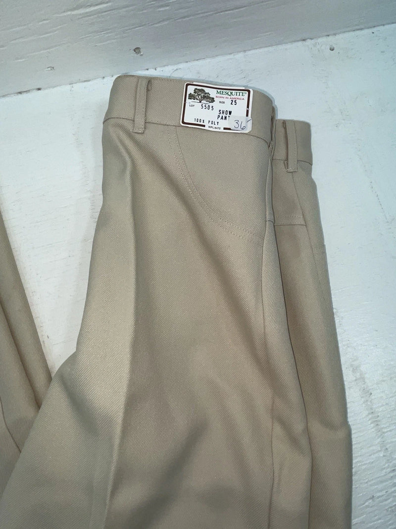 New Vintage Cream Mesquite Polyester Pants #5505 3A-30