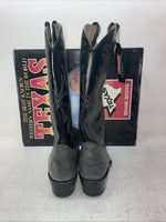 New Men’s Gray Texas Brand Cowboy Boots. 7920 8.5 8 1/2 D. 3-98
