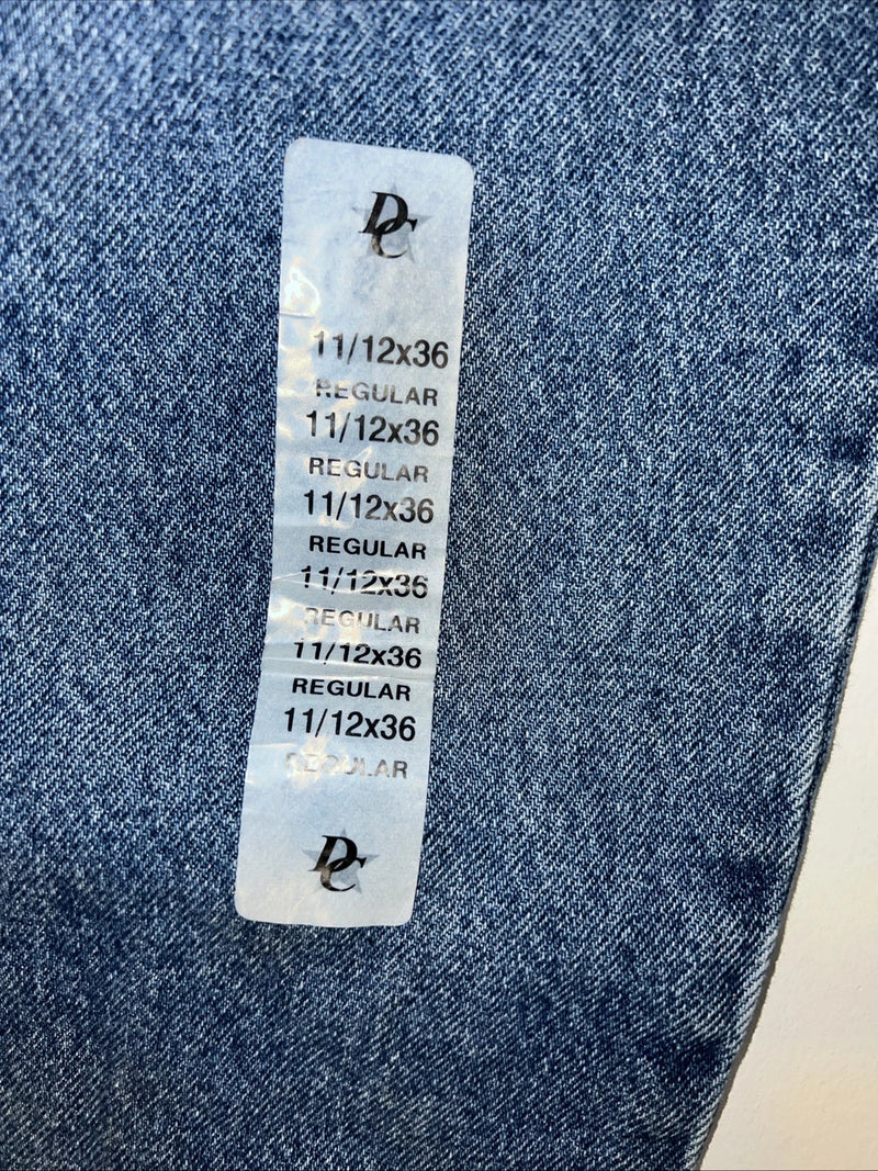 New Women’s Diamond Cut Regular Fit Gusset Denim Jeans. 11/12x36 L-4