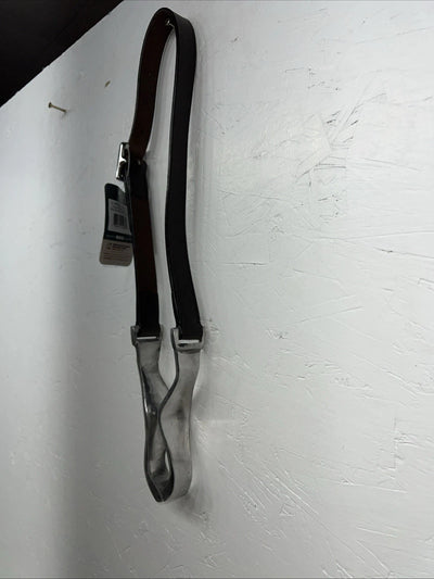 New Tough 1 Brown Aluminum Hinge Leather Strap Cribbing Collar #52-2085 W-52
