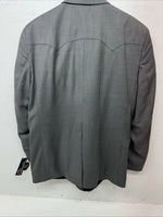 New Men’s Circle S Grey Suit Jacket 46R #25832 T-605
