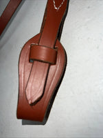 New Leather Trainer Dark Oil Browband Headstall Silver Buckles S-60