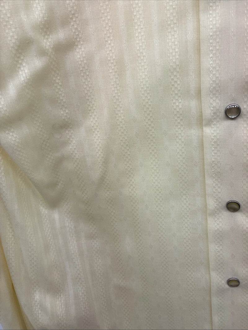 New Women’s Panhandle Slim Yellow Long Sleeve Pearl Snap Size 8 KK-63 