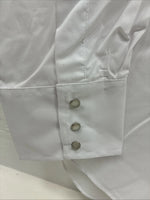 New Men’s ELY Cattleman White Long Sleeve Pearl Snap 18.5 X 36 2XL R-23