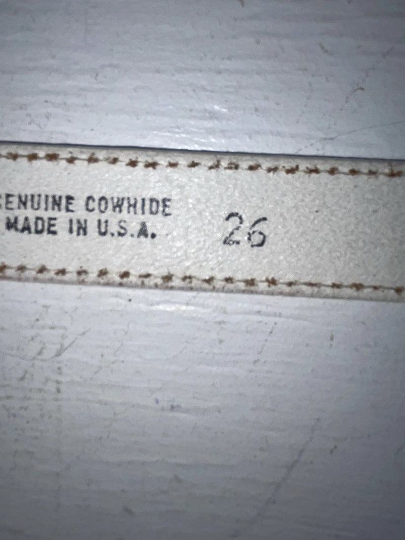 New White Genuine Leather Tex Tan 26” Belt #028880 NN-43