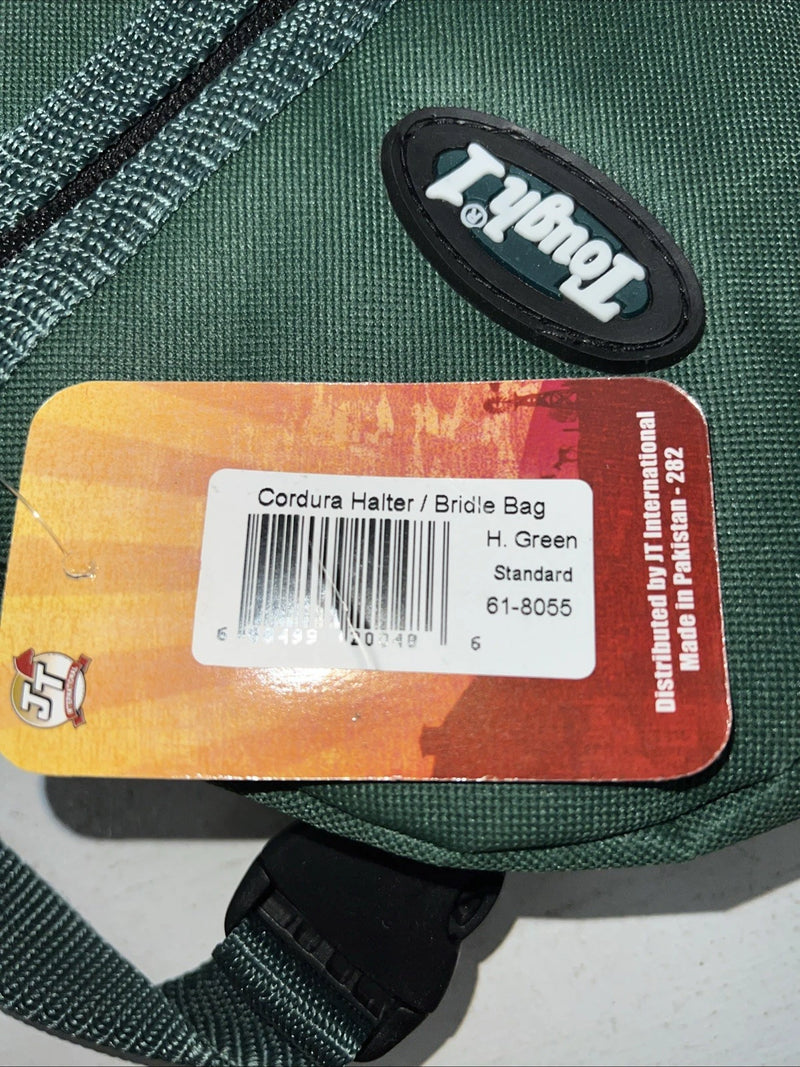New Tough 1 Green Cordura Halter And Bridle Bag #61-8055 HH-40