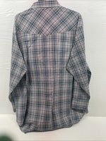 New Men’s ELY Cattleman Blue Gray Long Sleeve Pearl Snap 3XL E-35 