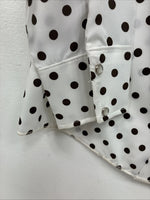 New Women’s Dickson Jenkins Polkadot Long Sleeve Pearl Snap Size 32 MM-3