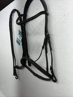 New EQUIROYAL Brown English Snaffle Bridle Full #21-9556-7-0 BB-13
