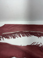 NOS Pink Show Chaps With Fringe Adjustable Waist 31” I-79